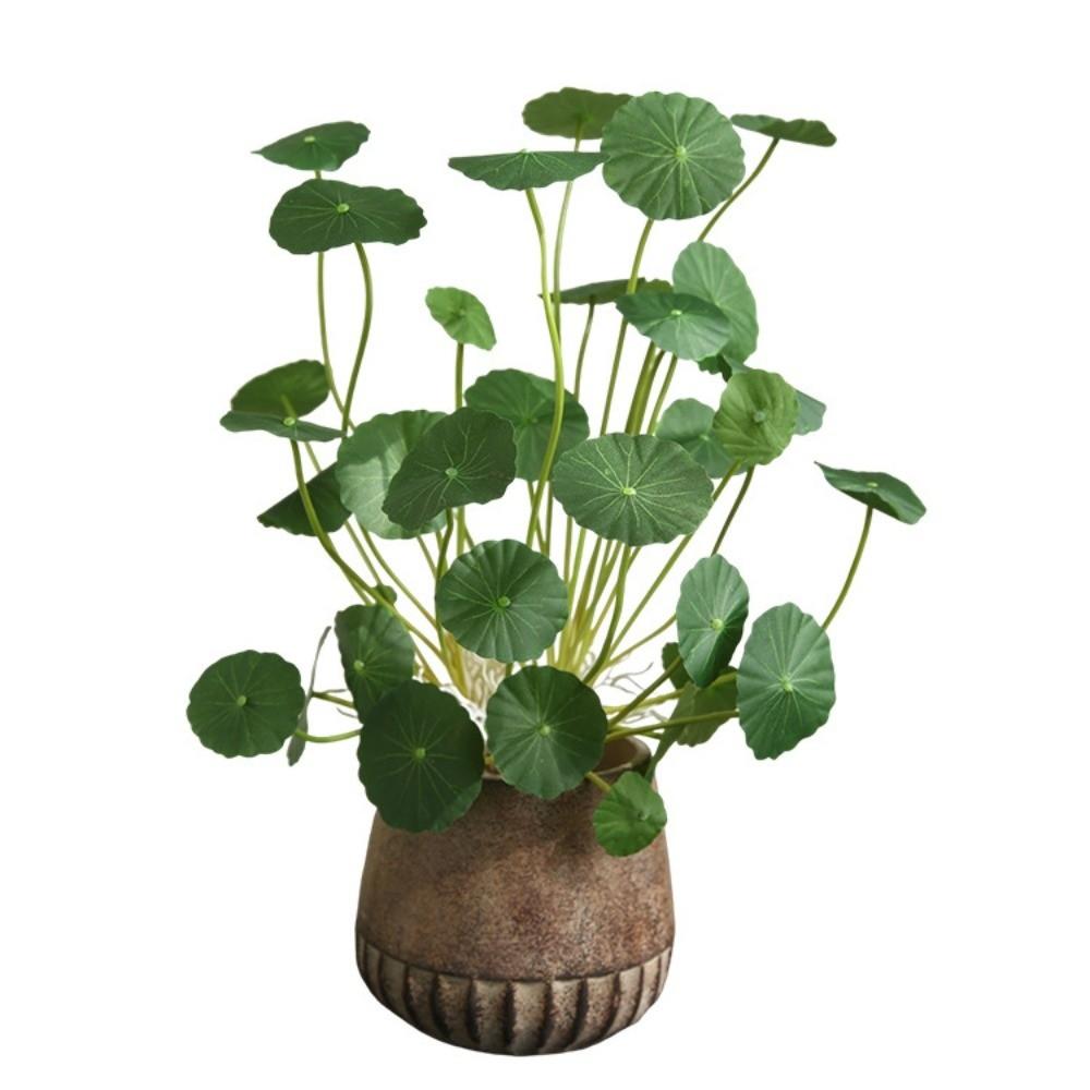 Decorative Artificial Faux Plants Floral Fake Lotus Leaves Living Room Ornaments