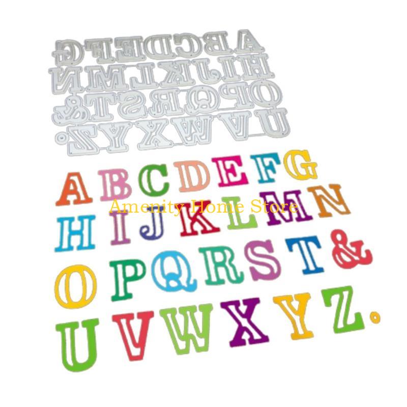F26C Metal 26 Alphabets Cutting Die for DIY Photo Album Home Decorations