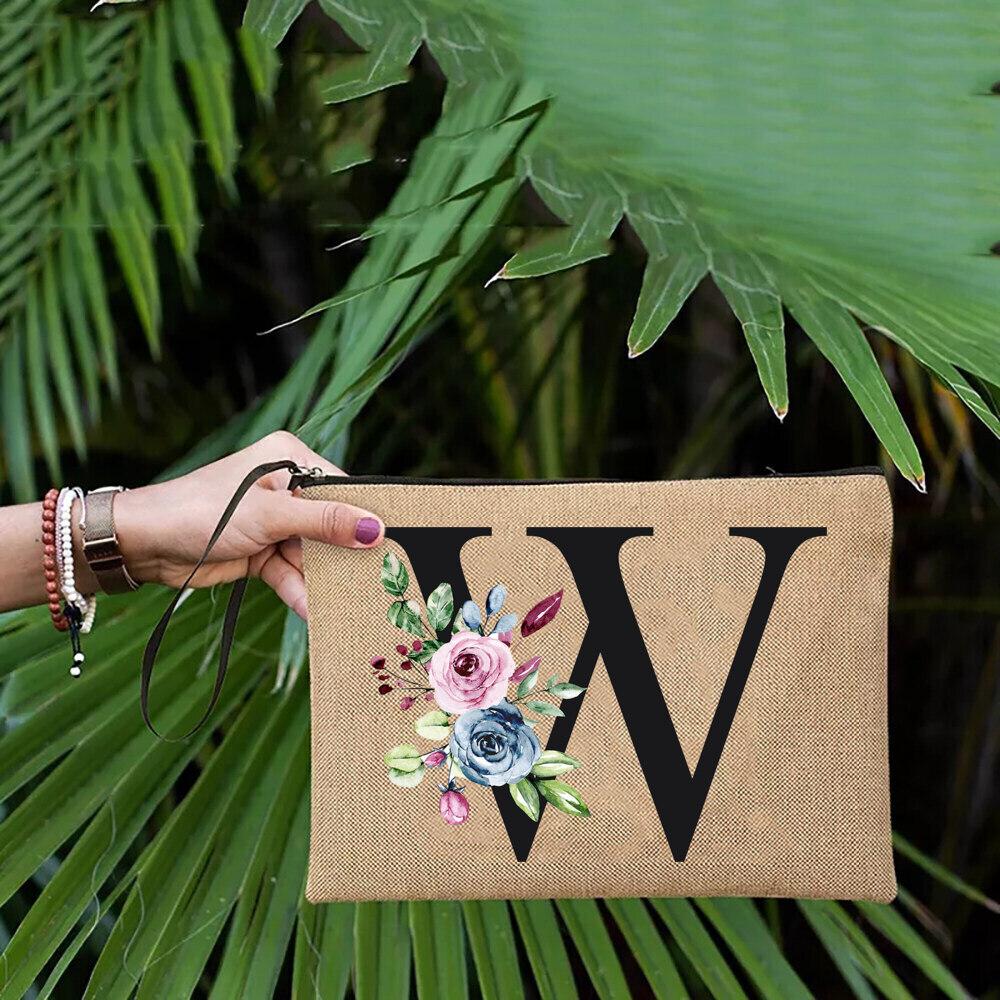 Простой льняной клатч на запястье — фото 22