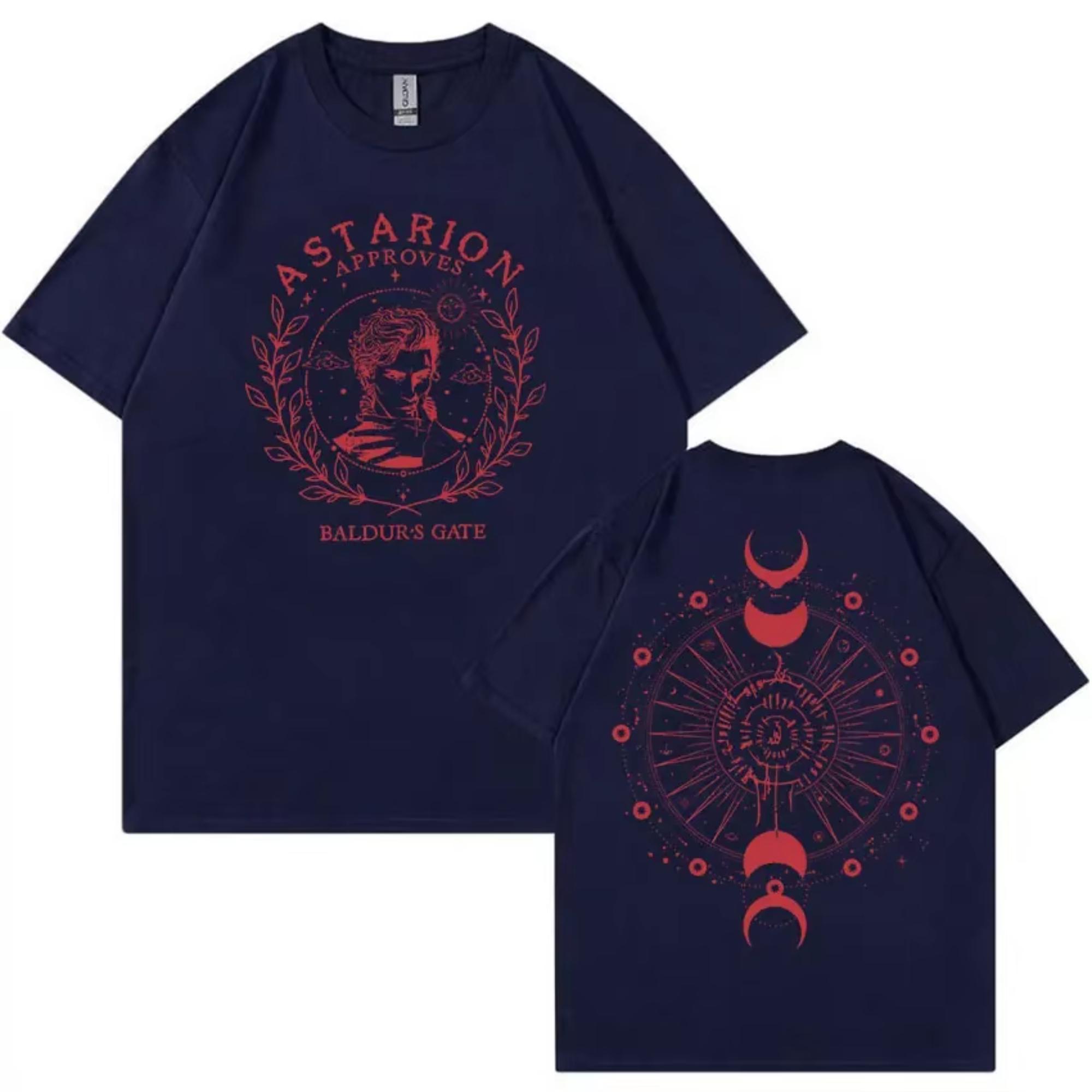 

Astarion Baldurs Gate 3 Gaming Printed Womens Tshirt Fashion Trend Top SpringSummer Pure Cotton Unisex Short Sleeve Tshirt 4XL
