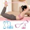 6-Tube Resistance Bands Fitness Equipment Set with Foam TPE Yoga Pedal Puller Sport At Home Shoulder Opening 8-Line Tension Rope