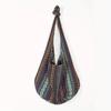 Bohemian Canvas Shoulder Crossbody Bag Womens Large Capacity Versatile Ethnic Shopper Tote Bag