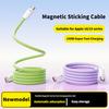240W Silicone Magnetic Fast Charging Cable for Apple, Android, Tablets & Laptops