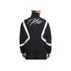 Nike Icon Retro Sports Stand Collar Zipper Design Color Block Logo Print Long Sleeve Jacket Men jackets Black White FZ0248-010