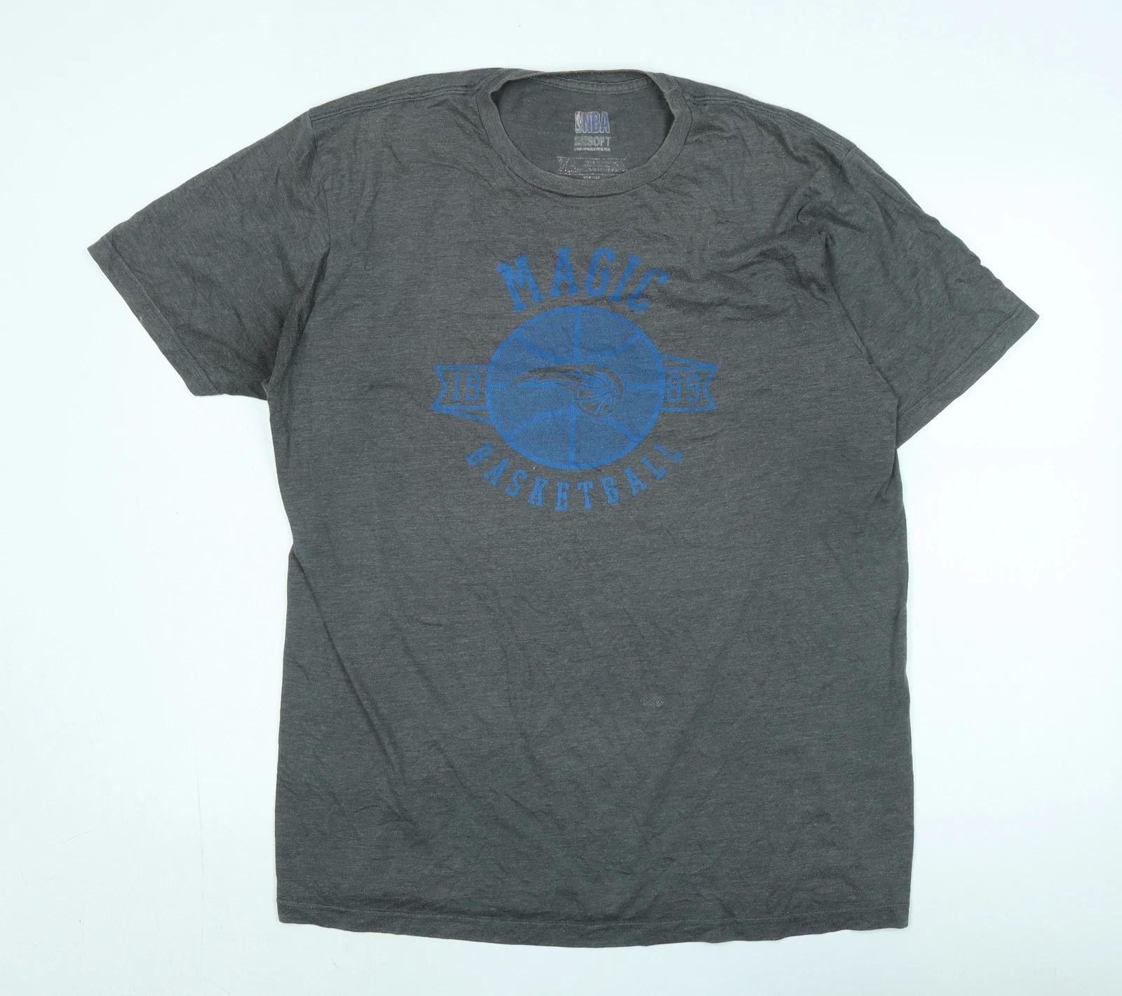 NBA Men’s Grey Sports T-Shirt Size L L