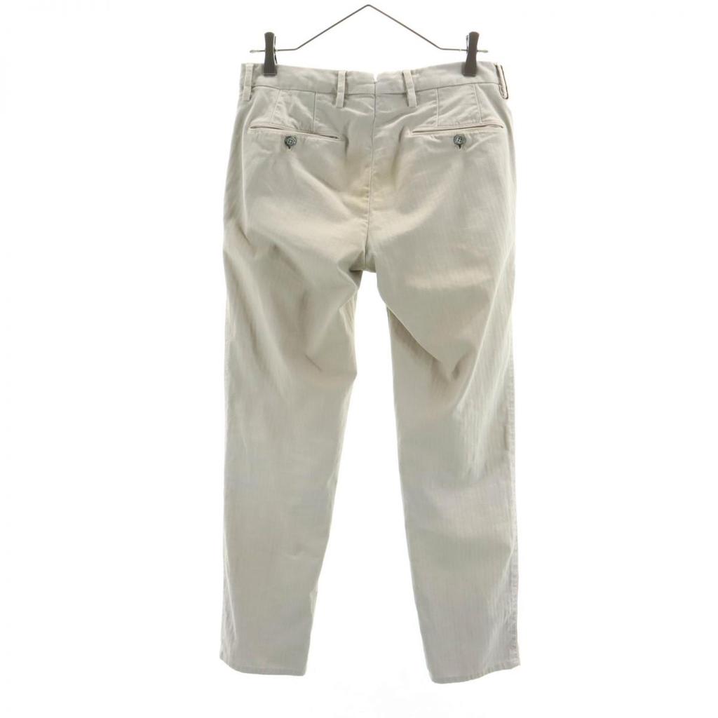 PT01 Herringbone Pattern Long Pants 44 Beige Men's Used