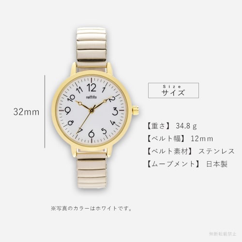 Fieldwork Women's Analog Watch with Bellows Strap, Stainless Steel, Brown, Maruru, YM118-3