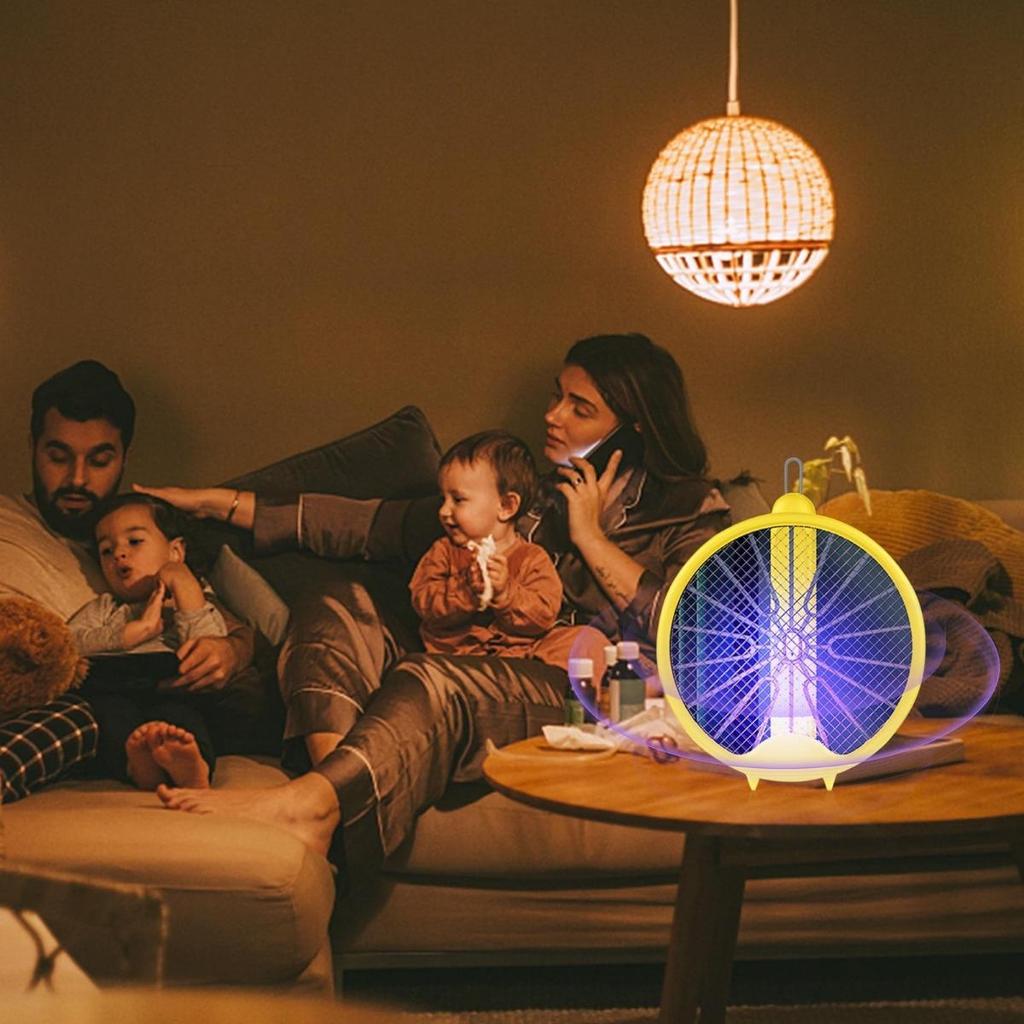 Elektrikli Stand Şarj Edilebilir Böcek Kovucu Standı Taşınabilir Katlanabilir Üçü Bir Arada Sivrisinek Katili