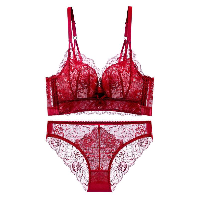 Lace Back Sexy Uplift Bra - Wireless, Side Support, Summer Thin