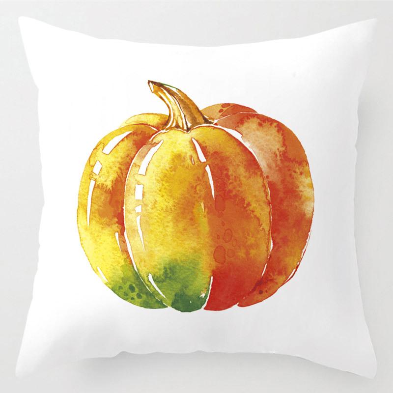 Thanksgiving Pillow Cover, Linen Peach Skin Cushion Cover, Home Sofa Cover, Cushion Waist Pillow, Linen Pillow