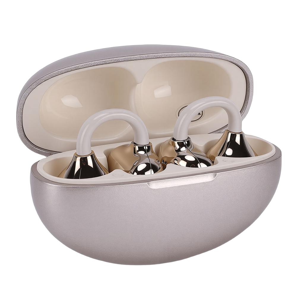 Clamp On Earbuds Open Back Wireless Bluetooth 5.49 Headphone with Mic 80H Play ENC Noise Cancellation IPX5 Water Proof
