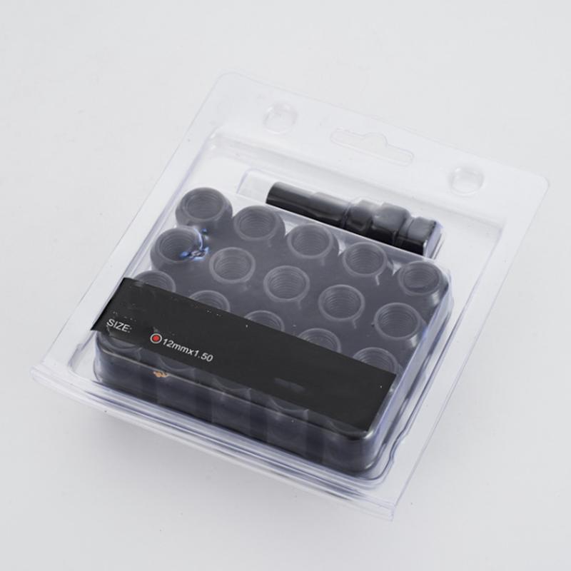 21pcs m Car Wheel Lug nuts m12x1.25, m12x1.5 (20 pcs Lug Nuts + 1 Tuner Tool) Black Lug Nuts m12x1.5 Forged Steel