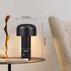 Lampe de chevet - NETTLIFE - Lampe champignon - 2 W - rechargeable sans fil - intensité variable