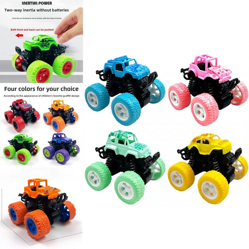 Inertia Off-road Model Car Toy For Kids Durable Plastic Construction 9x8.5x7.5cm