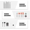 Rotary Tool Attachments 100-Pieces Multi-Purpose High Precision Rotary Tool Polishing Head For Cutting Grinding Sanding