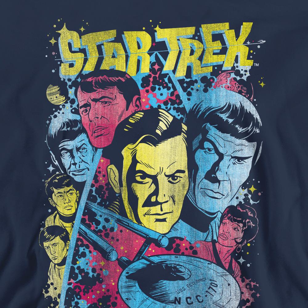 STAR TREK Unisex mikina pro dospělé Classic Crew Illustrated