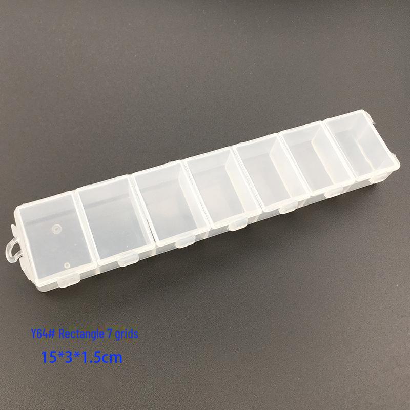 Mini Transparent Plastic Storage Box for Beads and Jewelry