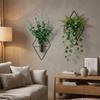 2PCS Decorative Wall Hanging Vase Iron Dried Flower Holder Modern Metal Wall Vase  Home Decor