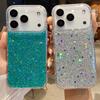 Luxury Glitter Sequins Clear Phone Case for IPhone 17 Air 16 15 14 13 12 Pro Max Transparent Epoxy Silicone Back Cover Capa