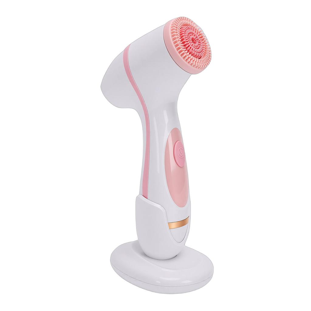 Facial Cleansing Brush Rechargeable IPX5 Water Proof Face Scrubber with 3 Heads for Deep Pore Cleaning Gentle