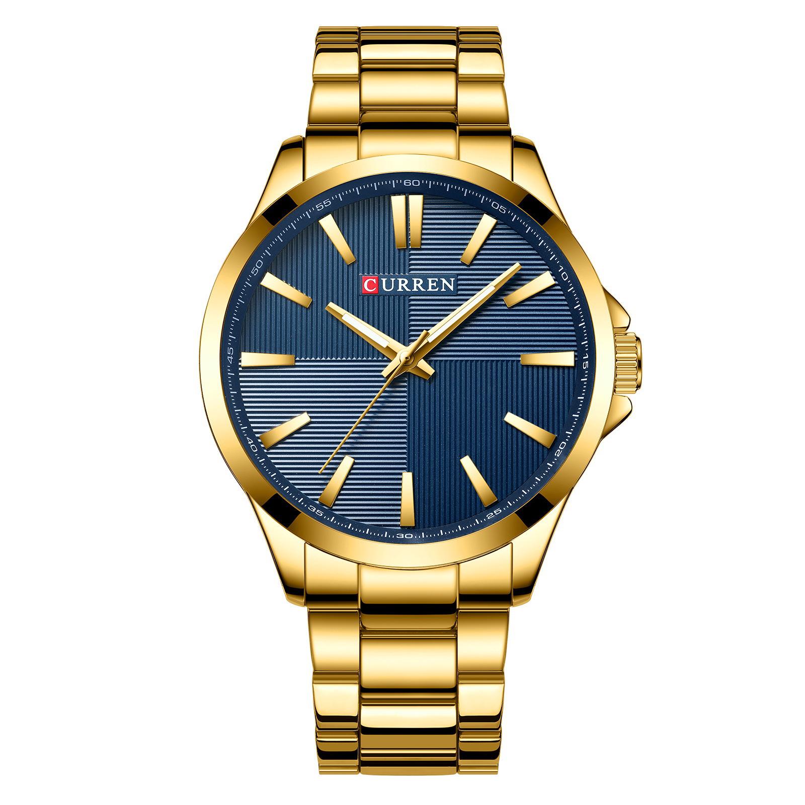 CURREN 8322 Men s Waterproof Quartz Steel Band Casual Watch