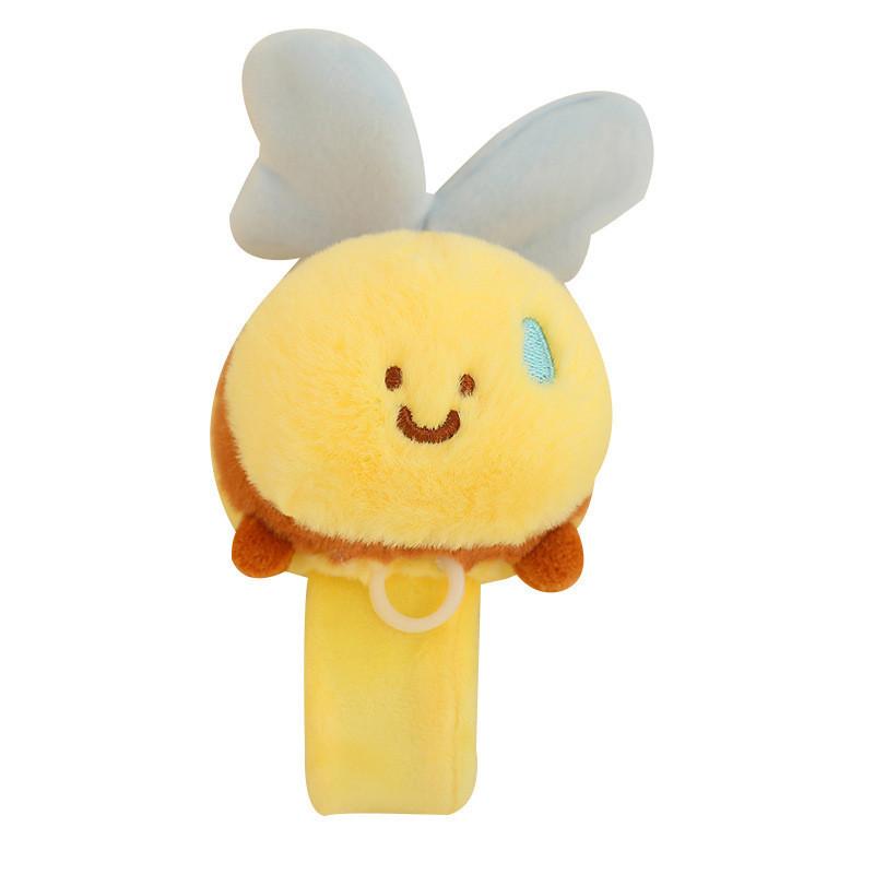 Adorable Bee Plush Toy Bracelet Soft Short Plush Children s Cuddly Gift