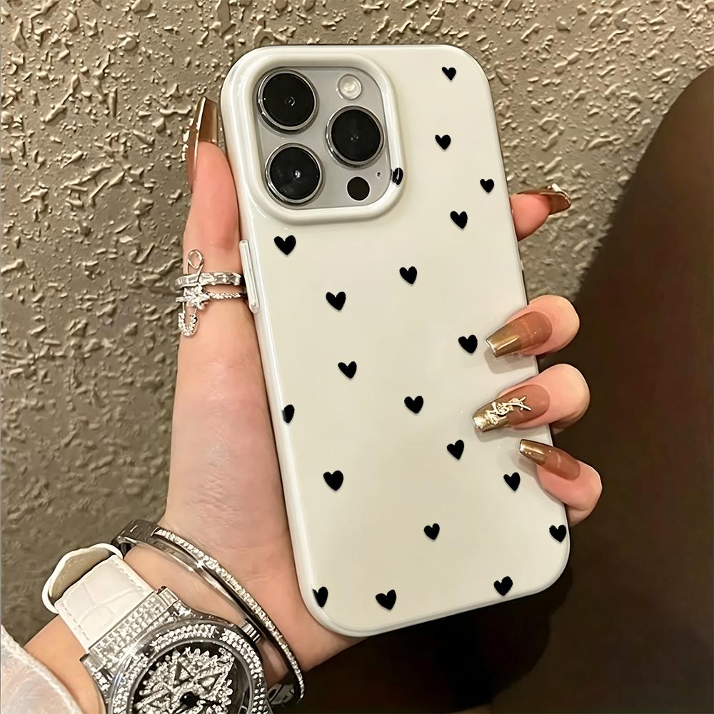 Love Pattern Soft Phone Case For Iphone 17Air 11 12 13 14 Plus 15 16 17 Pro Max Coque Phone Cover Funda