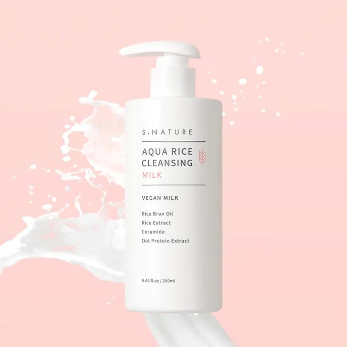 S Nature Aqua Rice Cleansing Milk 280ml