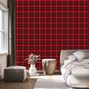 Red Burgundy Checkered Wallpaper for Living Room and Bedroom 50x1000