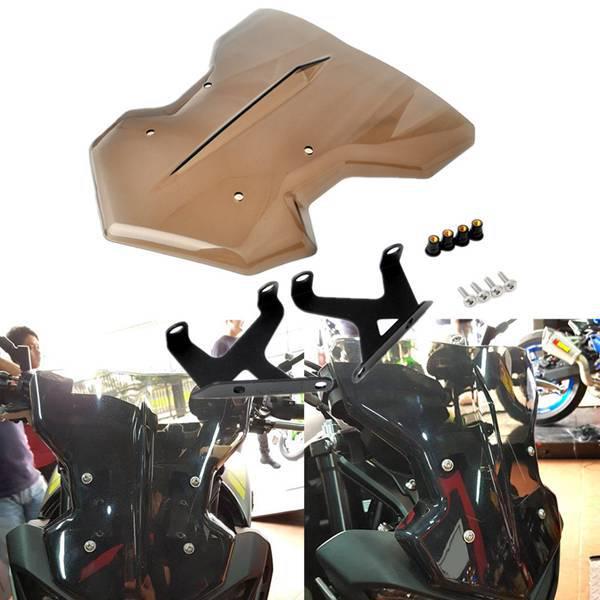 Schwarzer Windschild-Deflektor für Yamaha MT-09 2017-2019