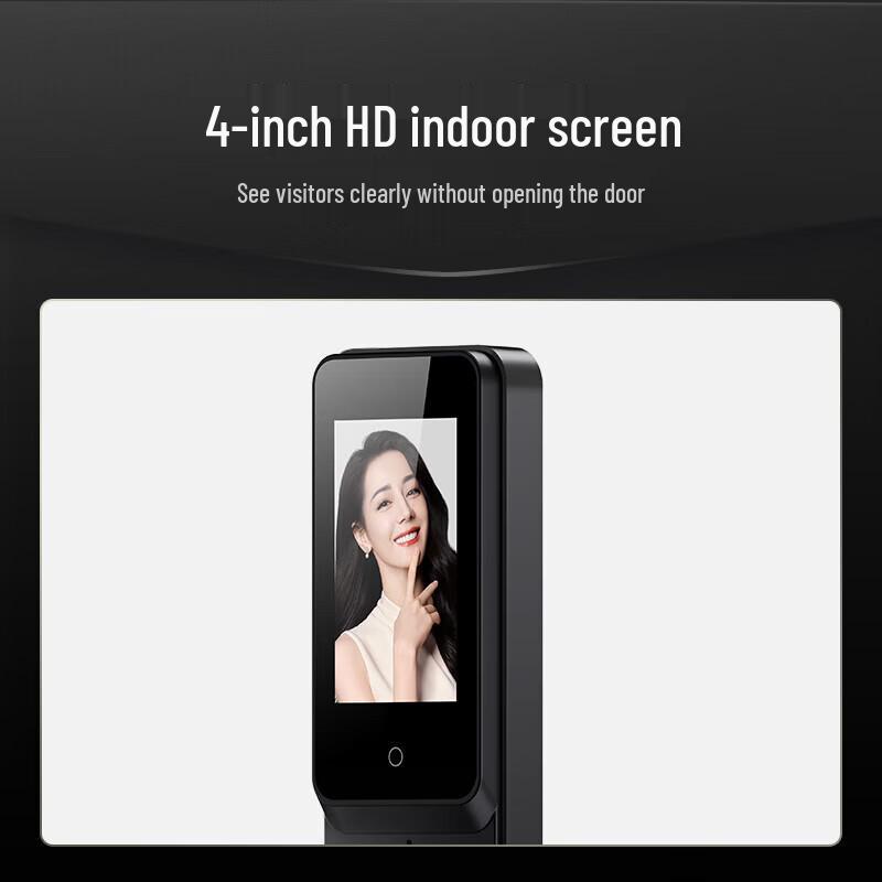 Desmann Q2F Smart Door Lock with 3D Face Recognition and Lower Camera