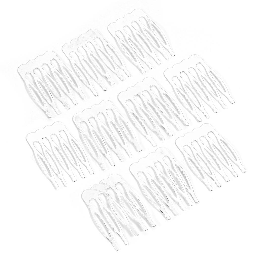 10pcs Simple Hairpins Hair Combs Metal 5 8 10 Teeth Bridal Hair Comb For Women Bridal DIY Wedding Hair Pins Headwear Accessories