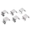 50 Pcs Greenhouse Glass Clip Climbing Plant Clamp Stainless Steel Glazing Sprung G Clip for Garden