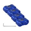 4PCS Braided Hose Separator Clamp Adapter 4AN 6AN 8AN 10AN 12AN Fuel Line Fitting Bracket Aluminum AN4 AN6 AN8 AN10 AN12