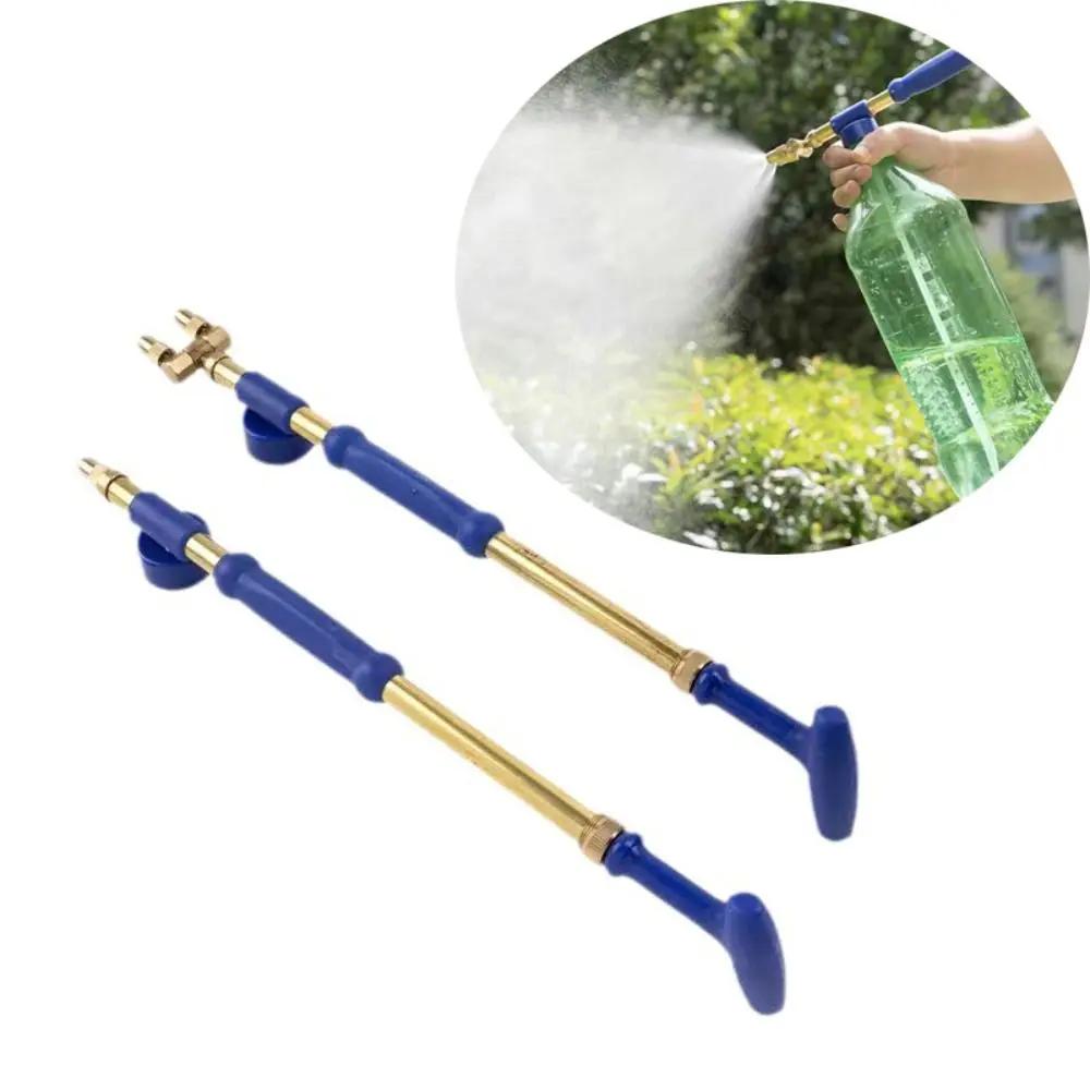 Portable Brass Atomizing Misting Nozzle Push-pull Single/double Head Water Nozzle High Pressure Universal Garden Sprayer