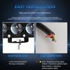 1/2 Pcs 8 Lens Auxiliary Motorcycle Spotlight Working Fog Lights Headlight Driving Spot Lamp - 32W/9-80V