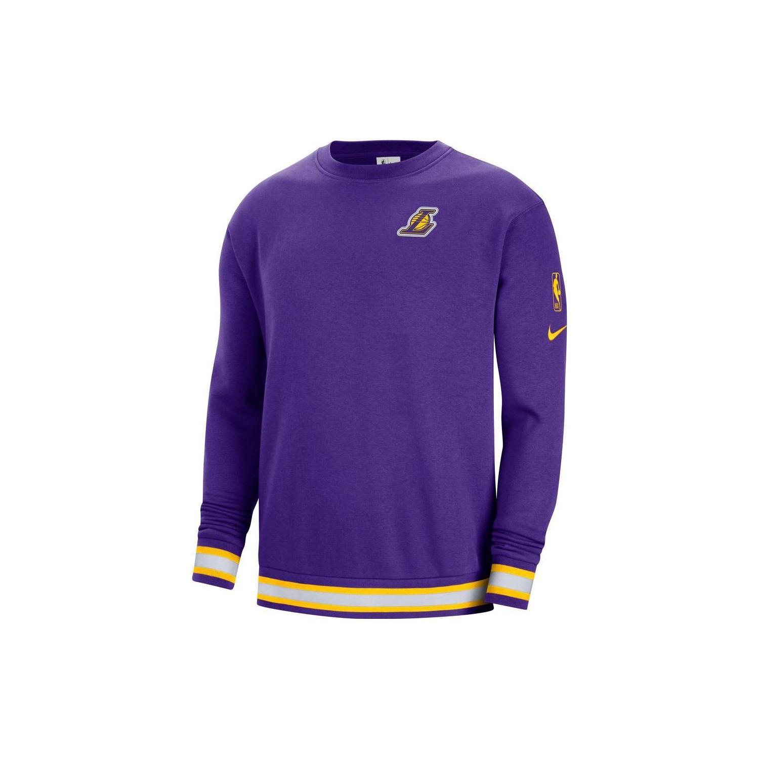 Nike Nba Los Angeles Lakers Courtside Fleece Loose Fit Sweatshirt DN4707-504 L