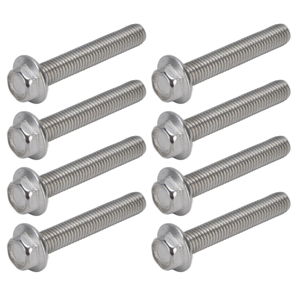 20Pcs M10x1.5 Screw Bolts A2?70 Stainless Steel Flanged Hex Head Bolt with Gasket DIN6921M10x60