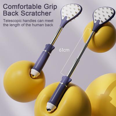Tragbarer Teleskop-Rückenkratzer Juckreiz-Kratzwerkzeug für Tiefengewebsmassage Akupunkturpunkt