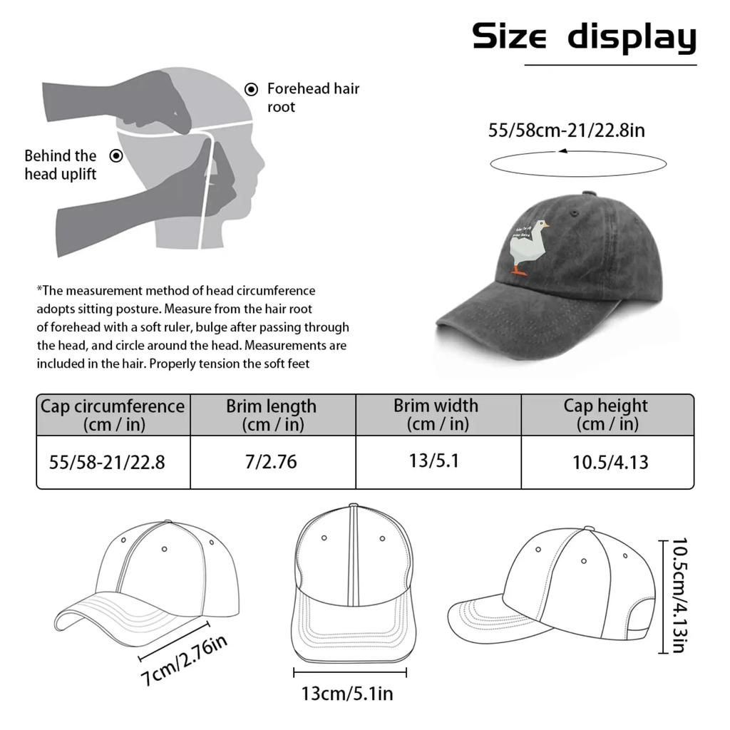 To I'm A Serious Goose Caps Hunting Hat Pigment Black Black Hats for Men Gifts for Him Baseball Caps