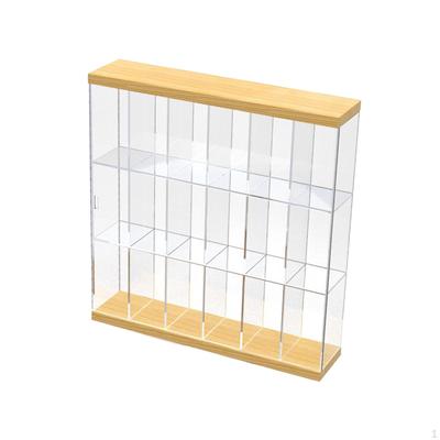 Action Figure Display Rack Acrylic Counter Toy Collection Sliding Storage Holder