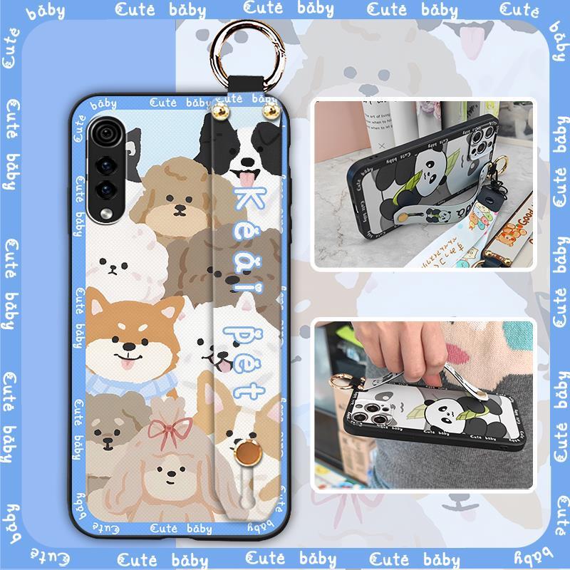 Anti-knock Anti-dust Phone Case For LG Velvet 4G/5G Lanyard Dirt-resistant Soft case Wrist Strap Fashion Design Cute