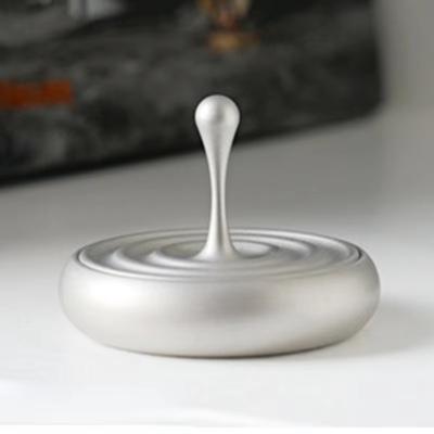 Stress Reliever Toys Water Drop Hand Spinning Top Metal Desktop Magic Fusion Decoration Desktop Gyro Children Adults Office Men