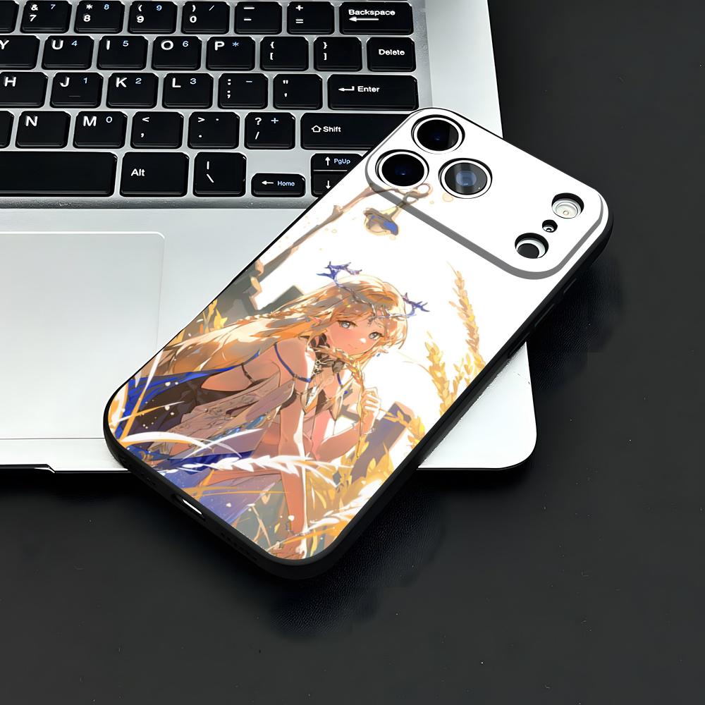 

Cute Cartethyia Wuthering Waves Phone Case For IPhone 17 Air 16 E Pro Max 15 14 13 Mini 12 Pro 11 Max Plus Black Soft Shell iPhone 12