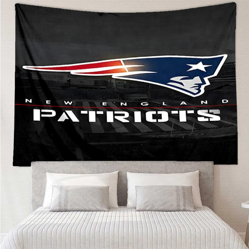 New England Football Team Logo Tapestry Hanging for Bedroom,Livingroom, Playroom,Decor Art Room Wall Tapestry Holiday and Birthday Gifts