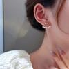 Light Luxury Imitation Pearl Stud Earrings Sweet Heart-shaped Ear Stud For Women Fashion Party Wedding Brid Jewelry Gift