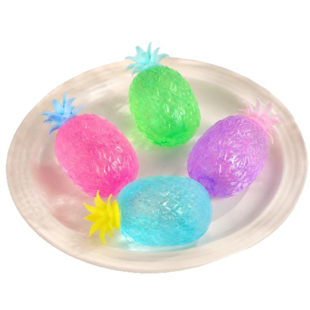 Small Pineapple Maltose Syrup Decompression Ball Pinch Slow Rebound Crystal Pineapple Pinch Music Decompression Vent Toy