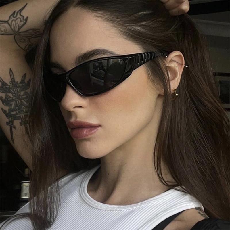 Lightweight Comfortable Durable High Quality Trendy Edgy Punk High End Designer Style Female Male Sun Glasses Hip-hop