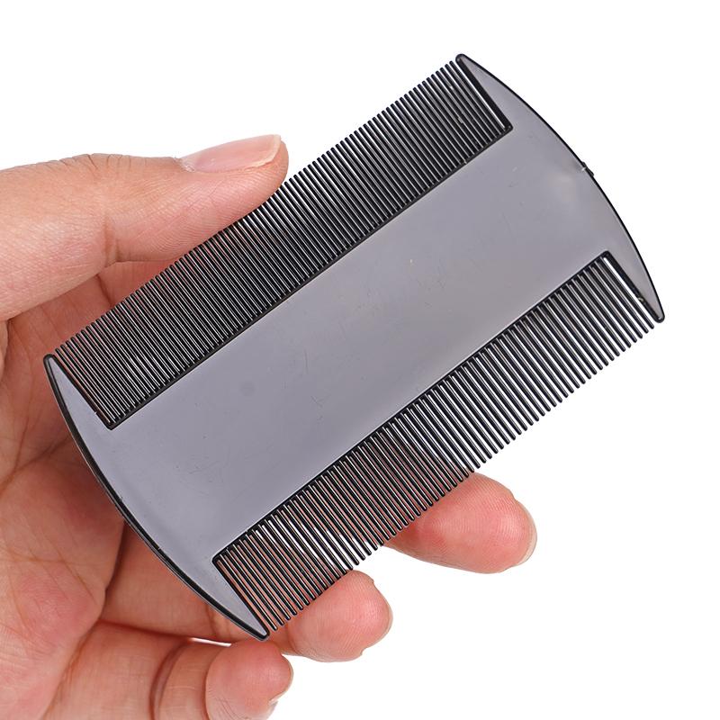 1pcs Plastic Double Sided Nit Fine Tooth Head Lice Hair Combs for Pet Dog Cat Flea Hair Combs Brush Pet Hair Cleaning Supplies