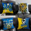 Ukraine Flag Aesthetic Pillow Case Sofa Short Plush Double-Sided Hd Printing Room Home Office Gift Cushion Cover